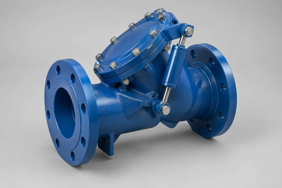 Representative Butterfly Inclined Slow Closing Check Valve configuration