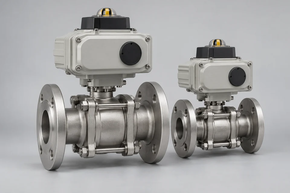 Representative Electric Flanged Ball Valves configuration