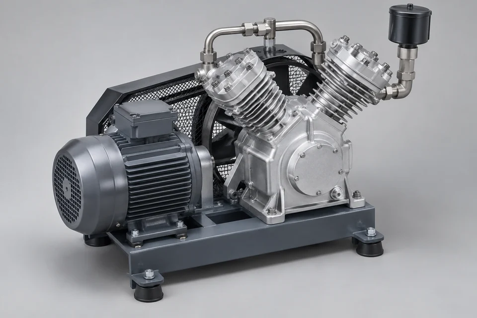 Representative Oil-Free Reciprocating Compressors configuration