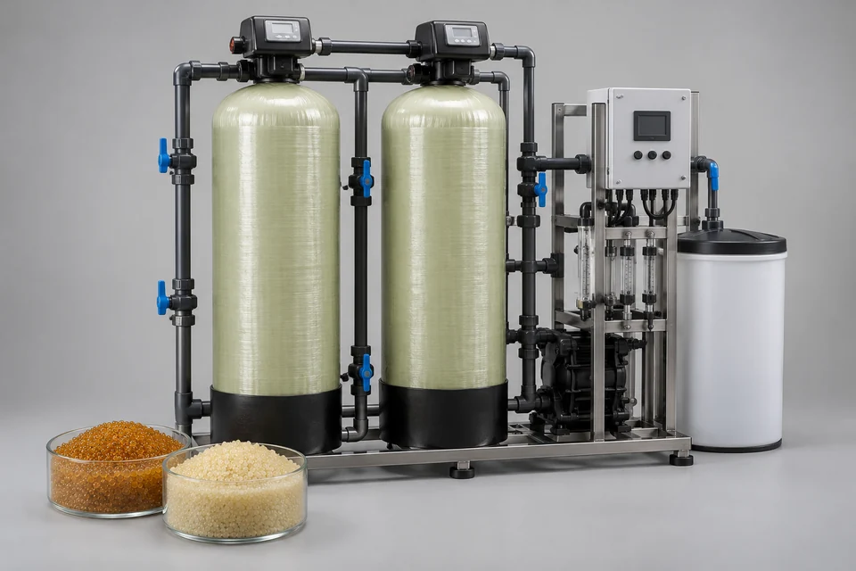 Representative Ion Exchange Resin System configuration