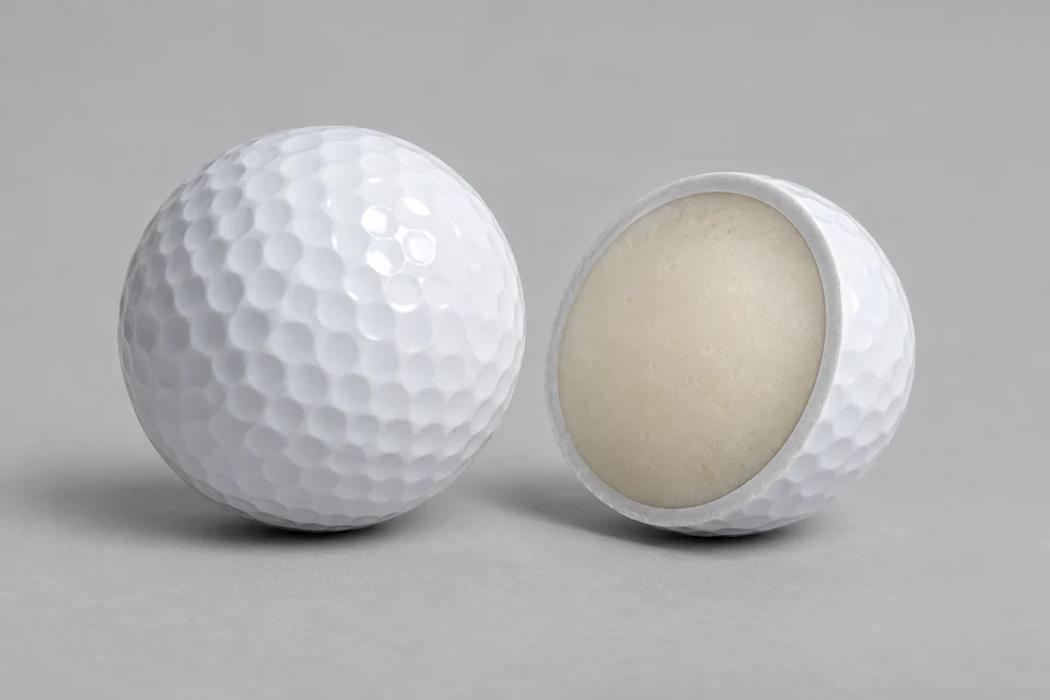 Representative 2-Piece Distance Golf Balls configuration