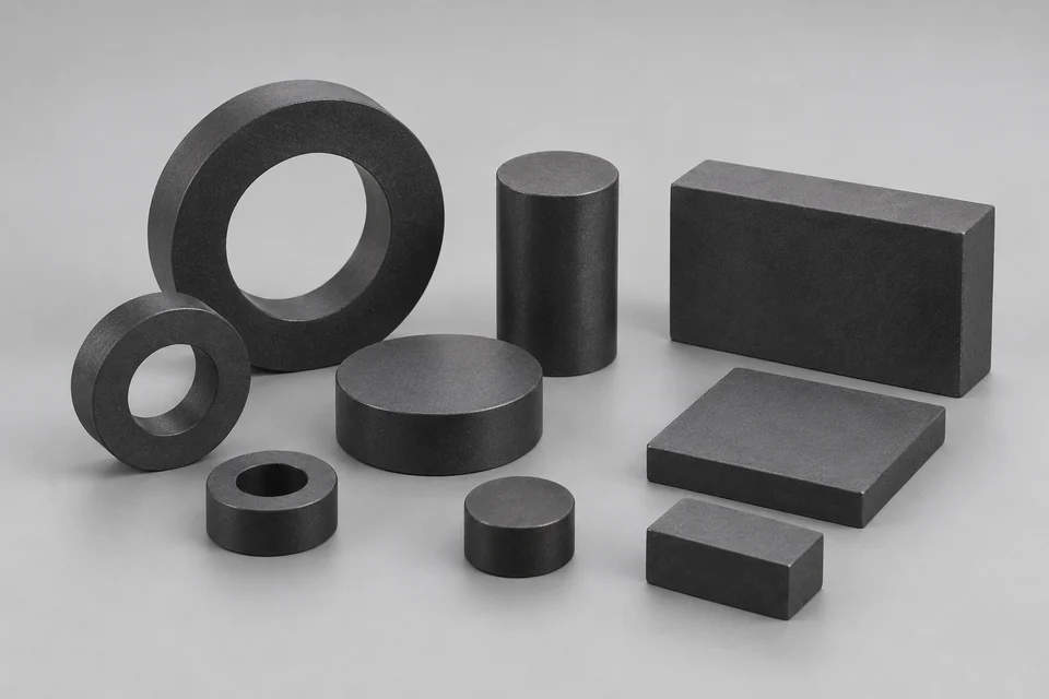 Representative Compression-Molded Bonded NdFeB Magnets configuration