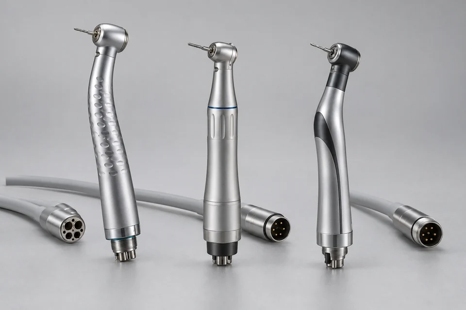 Representative Air and Electric Handpieces configuration