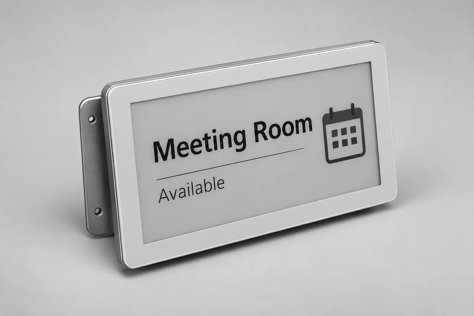 Representative E-Ink Meeting Room Signage System configuration