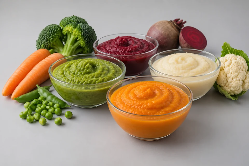 Representative Vegetable Purees Ingredients configuration