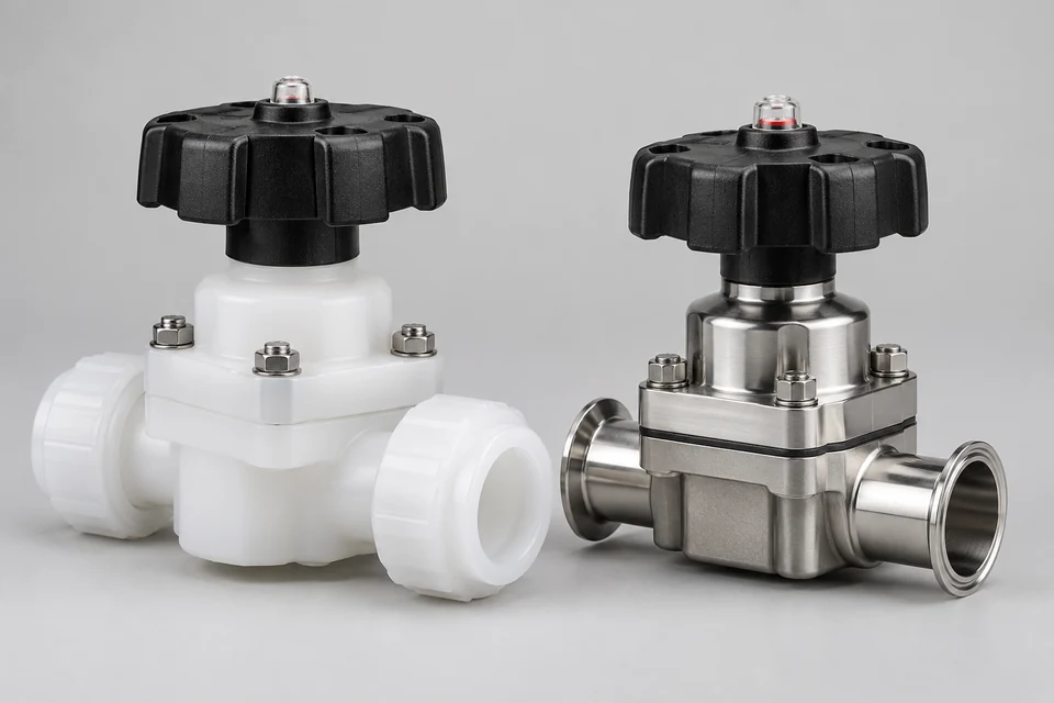 Representative Semiconductor Diaphragm Valve configuration