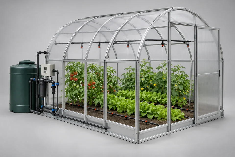 Representative Smart Greenhouse Irrigation System configuration