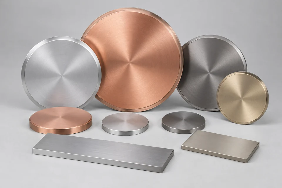Representative Ultra-High Purity Metal Sputtering Targets for Semiconductor Manufacturing configuration