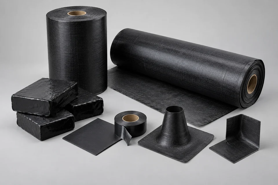 Representative Hot Melt Waterproofing System configuration
