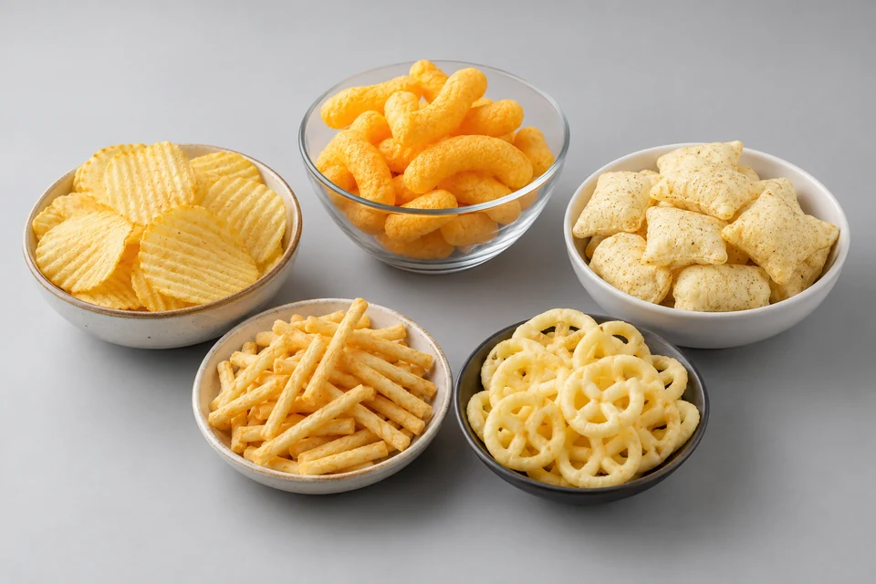 Representative Puffed and Extruded Snack configuration