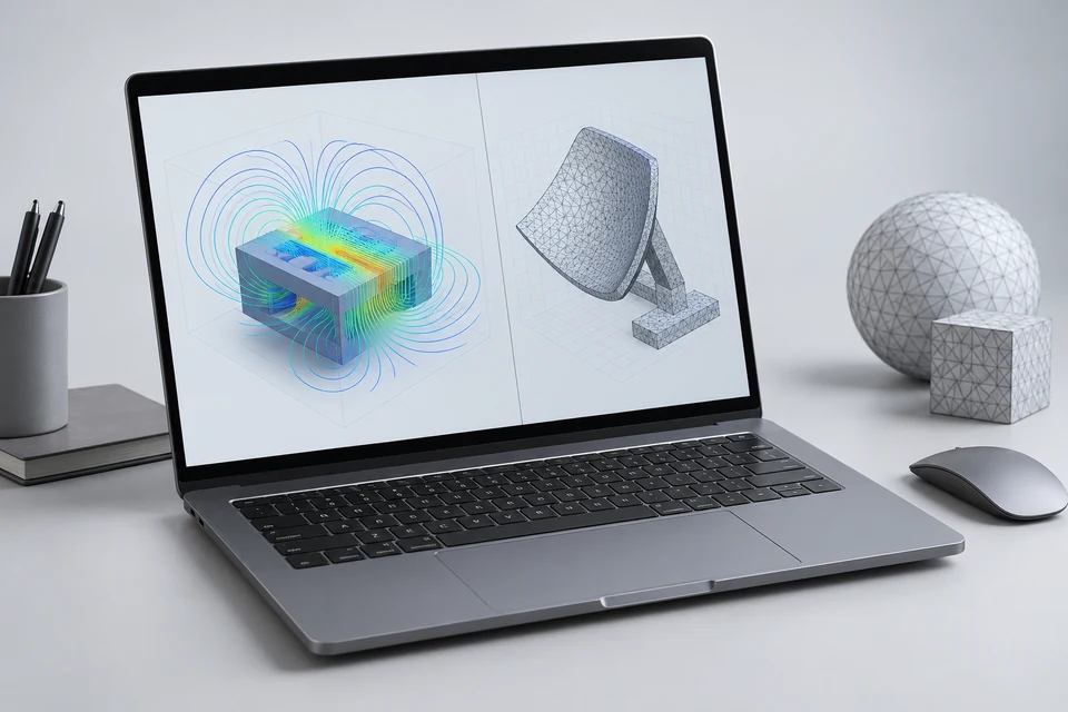 3D Electromagnetic Simulation Software — representative illustration