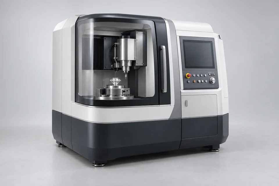 3D Free-Form Diamond Processing Machine — representative illustration