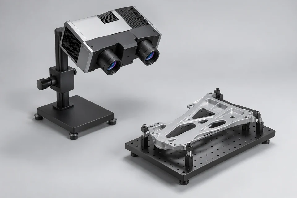 3D Full-Field Strain Measurement System — representative illustration