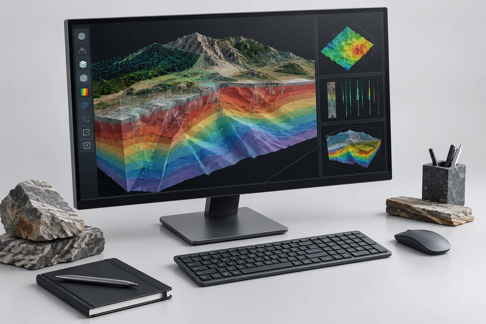 3D Geological Modelling Software — representative illustration
