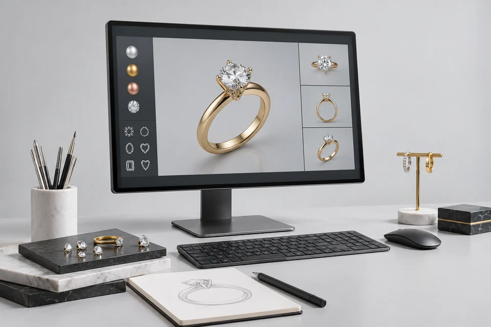 3D Jewelry Configurator — representative illustration