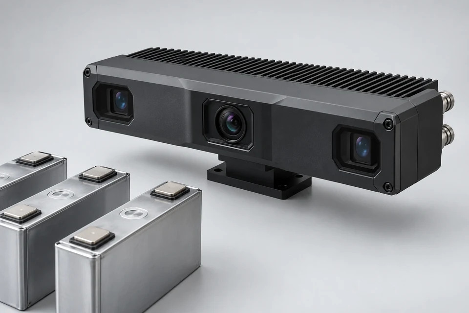 3D Machine Vision for Battery Inspection — representative illustration
