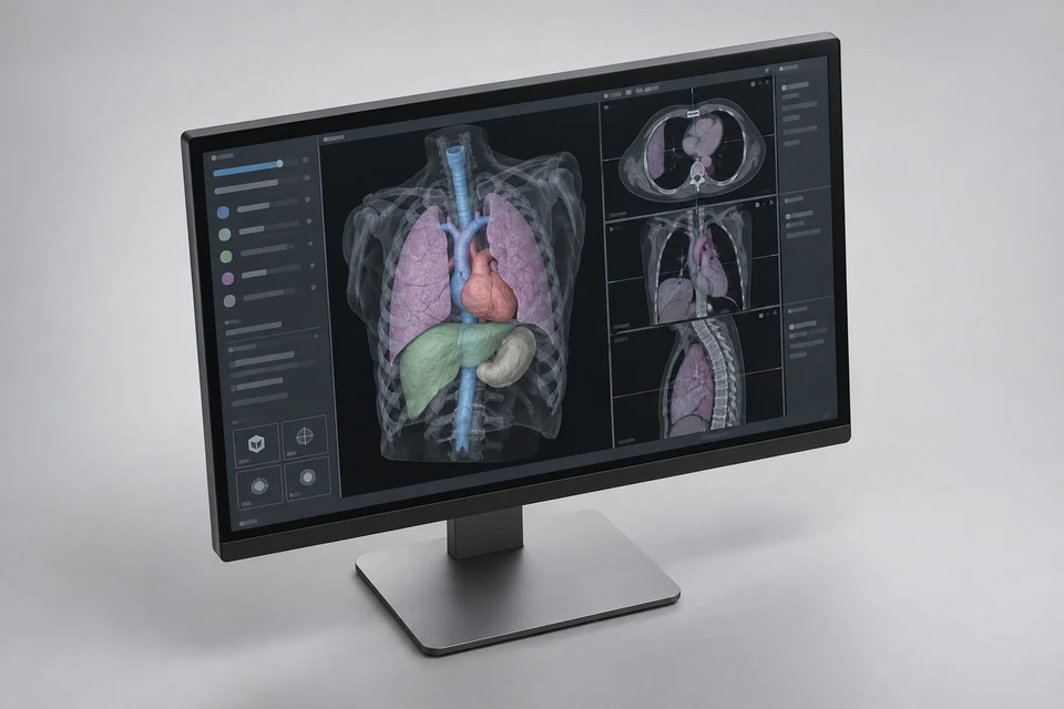 3D Medical Image Segmentation Software — representative illustration