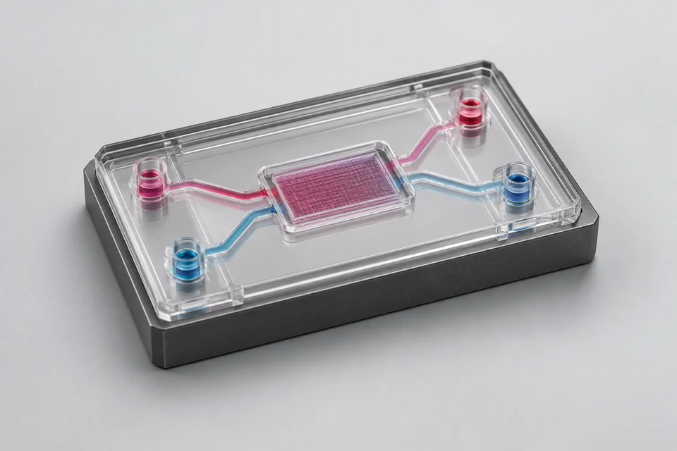 3D Microfluidic Organ Chip — representative illustration