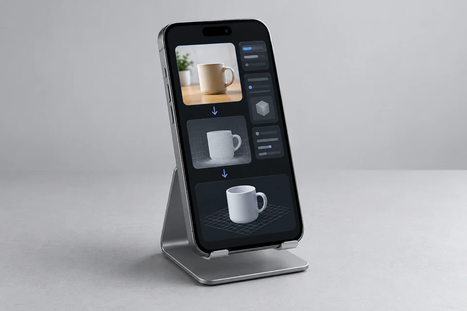 3D Photo Maker App — representative illustration