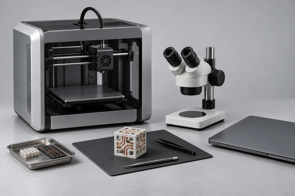 3D Printing in Electronics — representative illustration