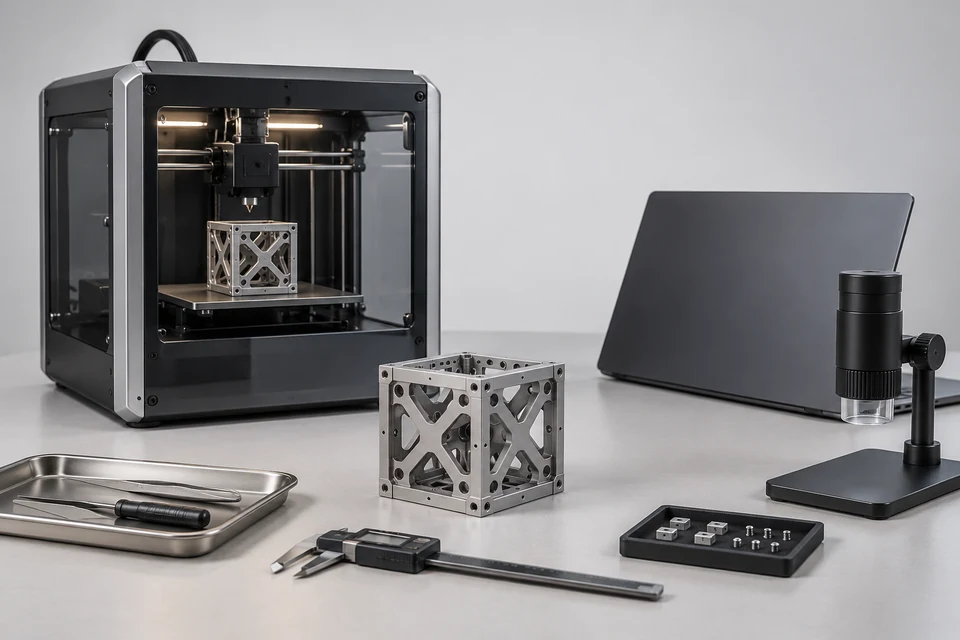 3D Printing in Low-Cost Satellite — representative illustration