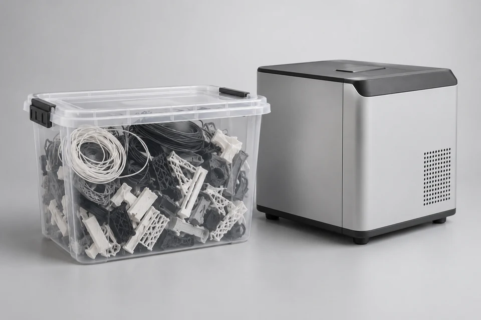 3D Printing Scraps Recycling — representative illustration