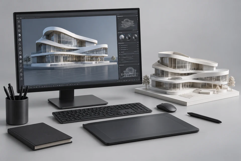 3D Rendering and Design Tools — representative illustration