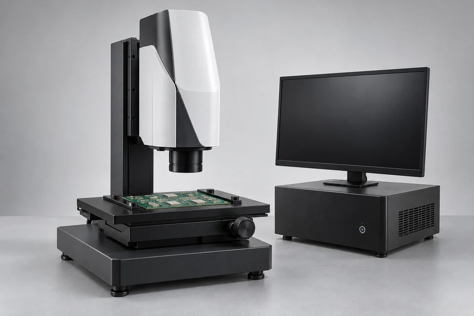 3D Solder Paste Thickness Tester — representative illustration