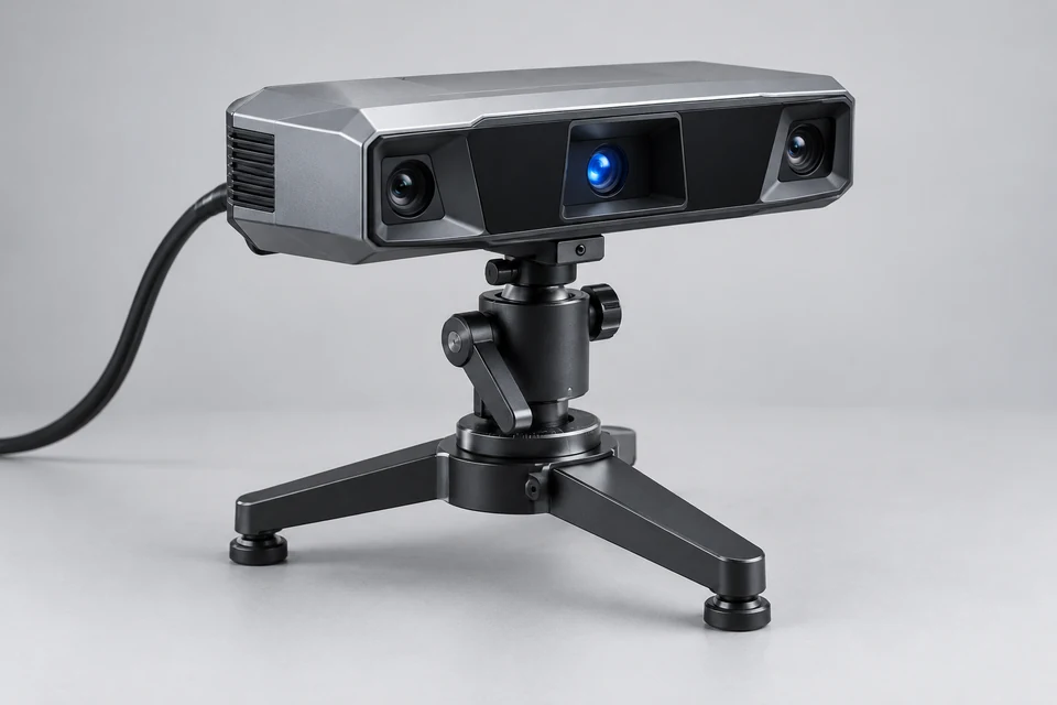 3D Strain Measurement System for Construction — representative illustration