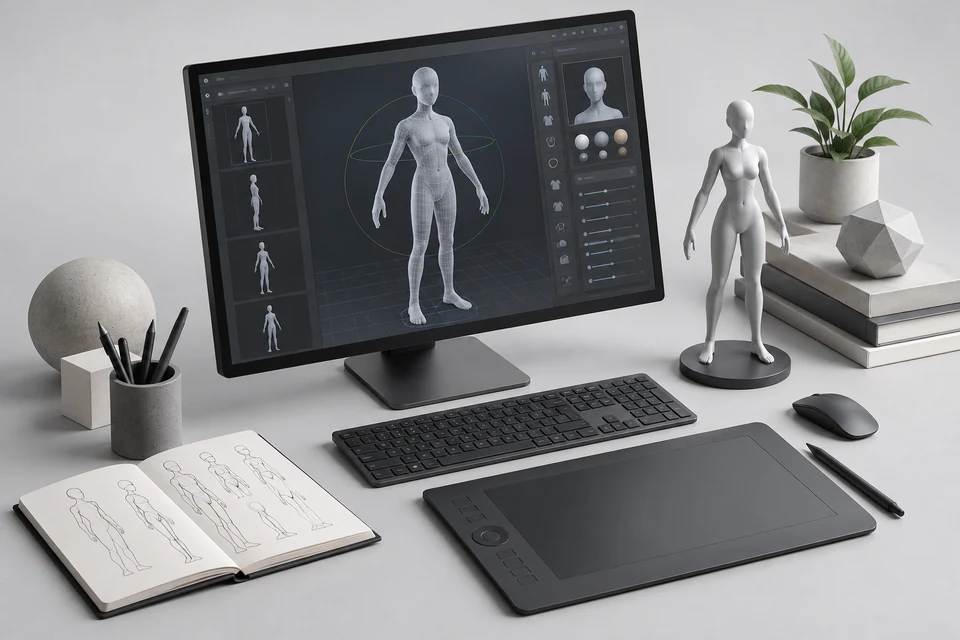 3D Virtual Human — representative illustration