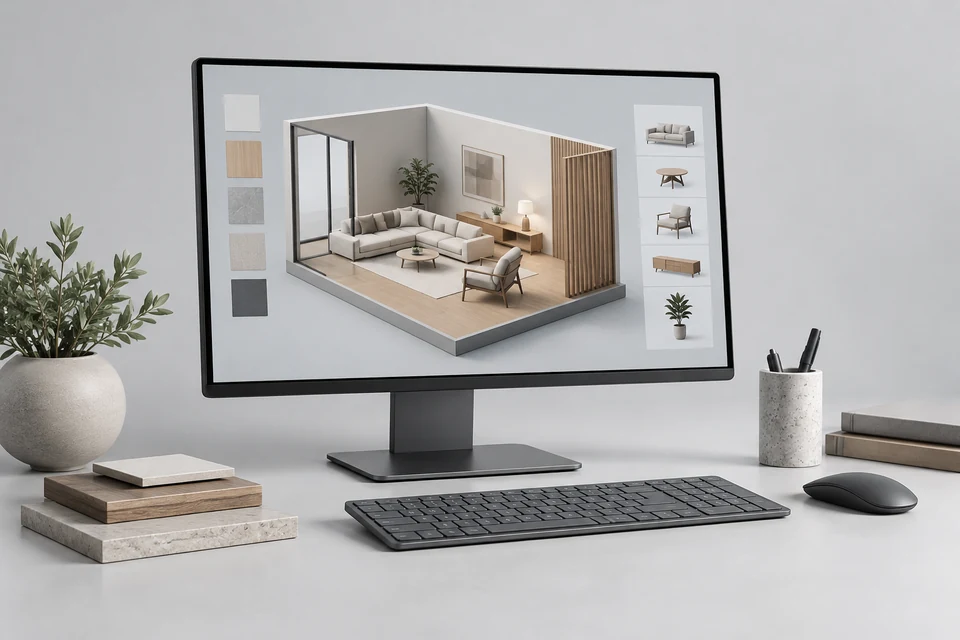 3D Virtual Showroom — representative illustration