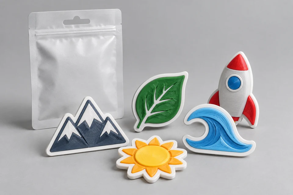 3D-Printed Stickers — representative illustration