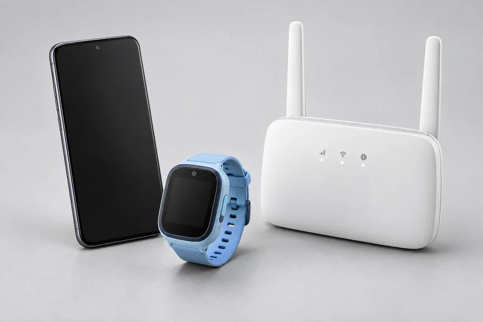 3G 4G Devices — representative illustration