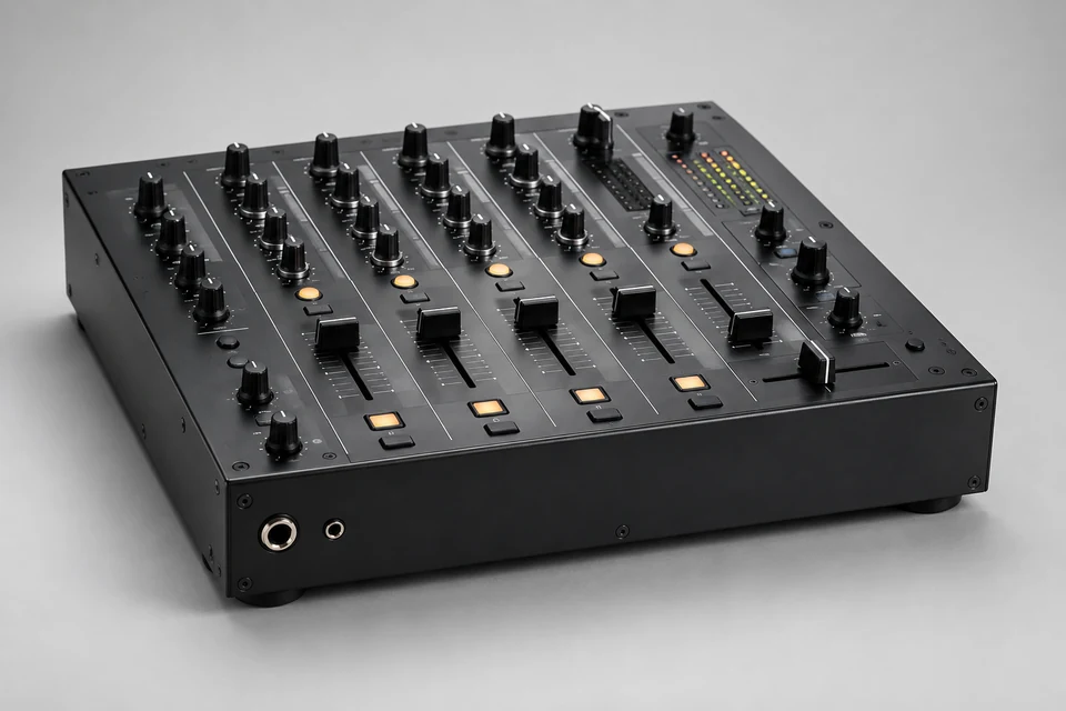 4 Channel DJ Mixer — representative illustration