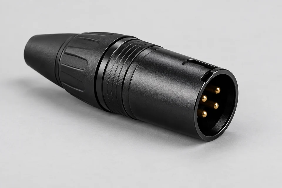 4-Pin XLR Connector — representative illustration