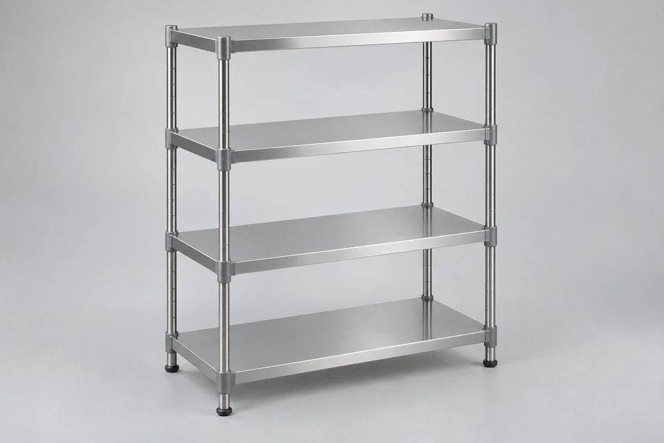 4-Shelf Medical Shelving Unit — representative illustration