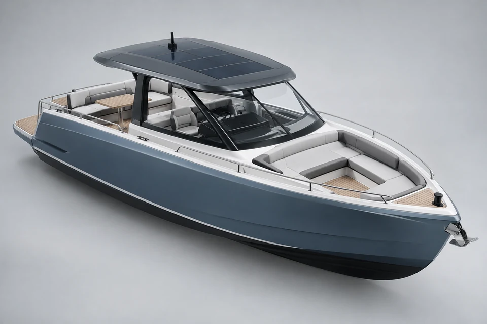 40-Ft Electric Boat — representative illustration