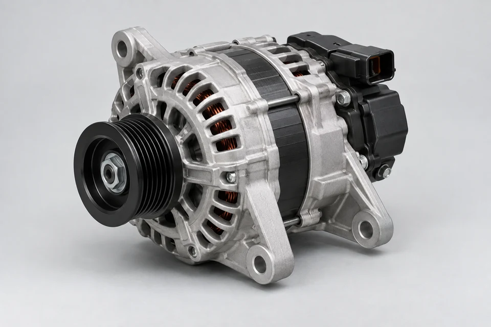 48V Belt-Driven Starter Generator (BSG) — representative illustration