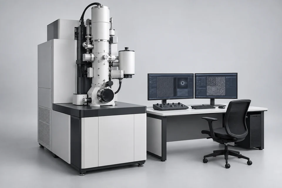 4D Scanning Transmission Electron Microscopy (4D STEM) — representative illustration