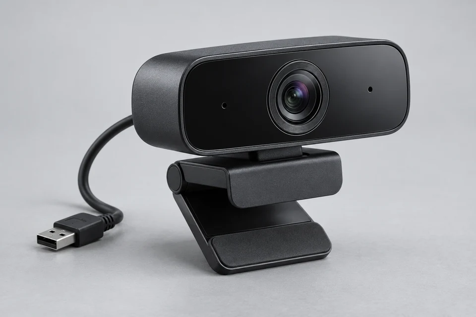 4K UHD AI-Powered Webcam — representative illustration