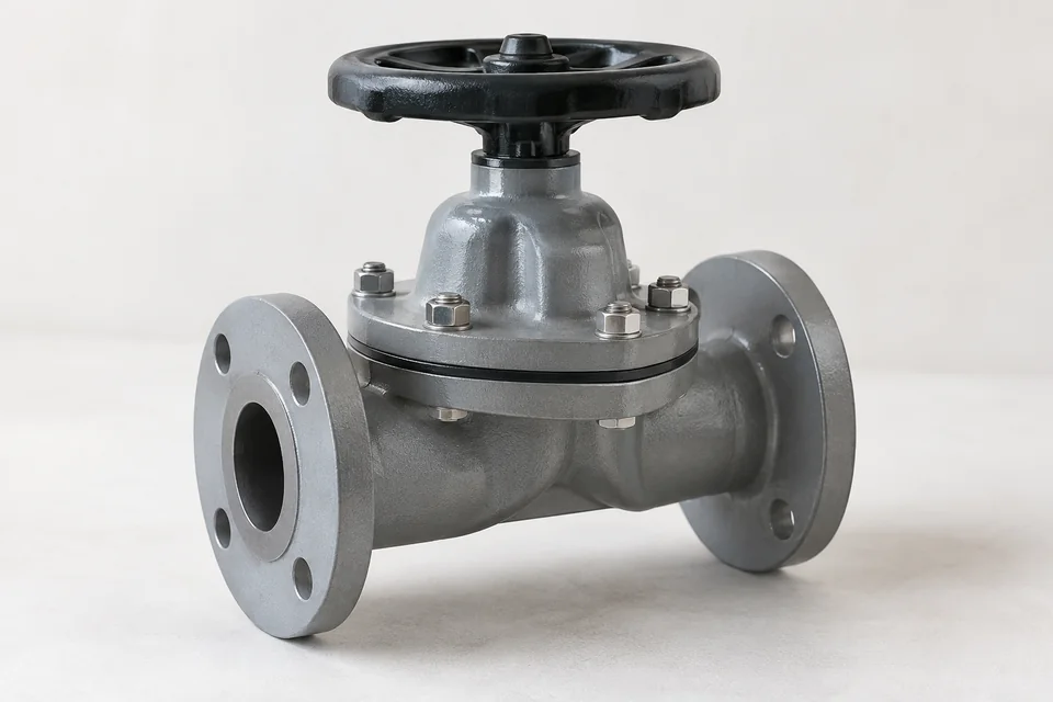 Representative diaphragm valve product rendering