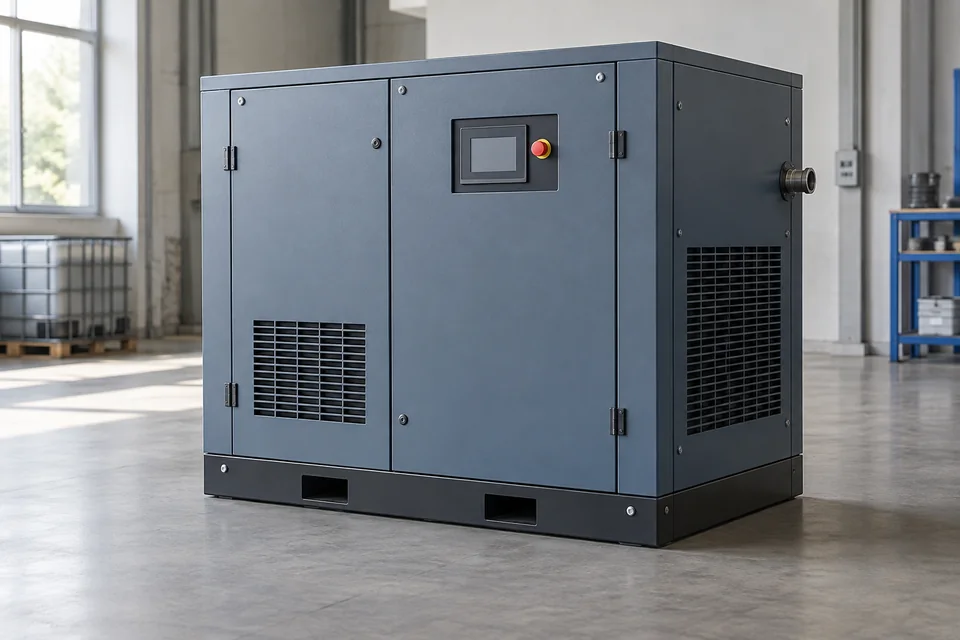 Representative rotary screw air compressors product rendering