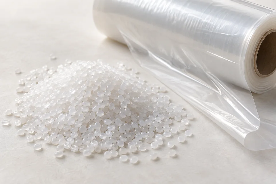 Representative low density polyethylene resin for blown film extrusion product rendering