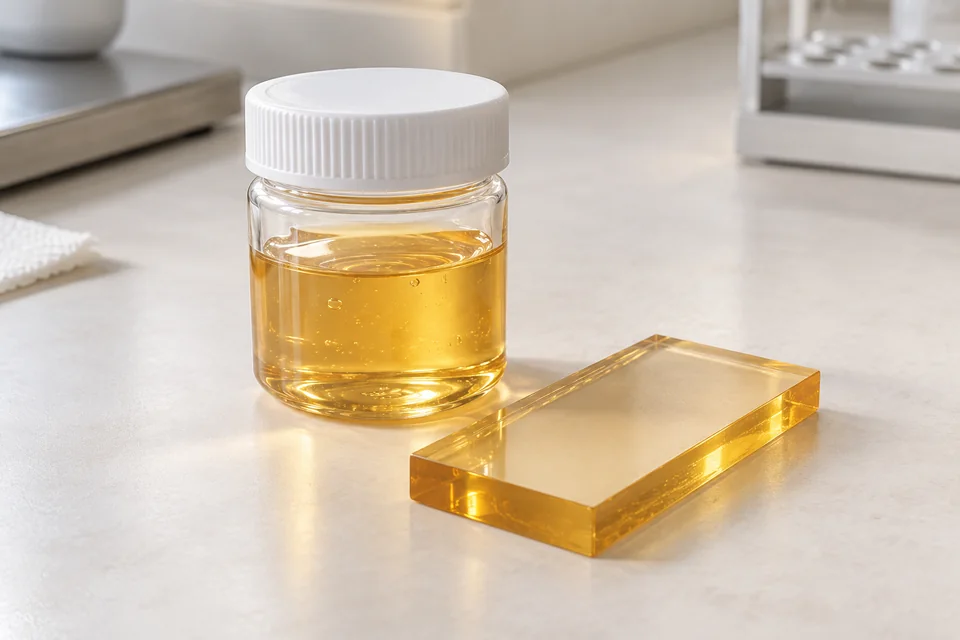 Representative epoxy resin product rendering