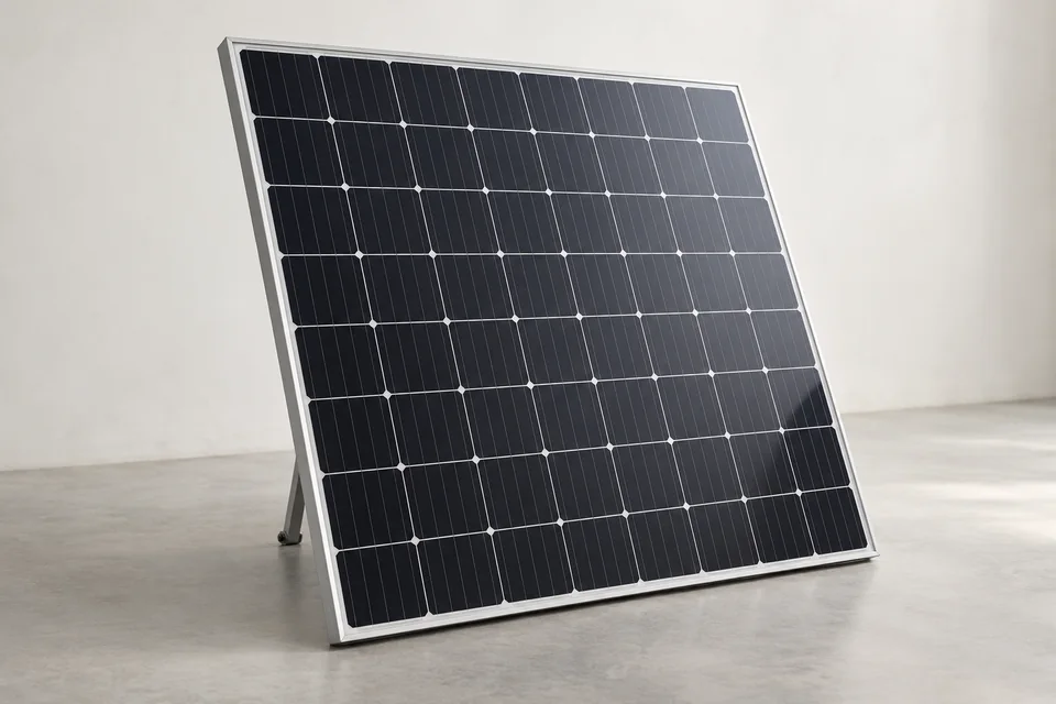 Representative solar photovoltaic (pv) panels product rendering