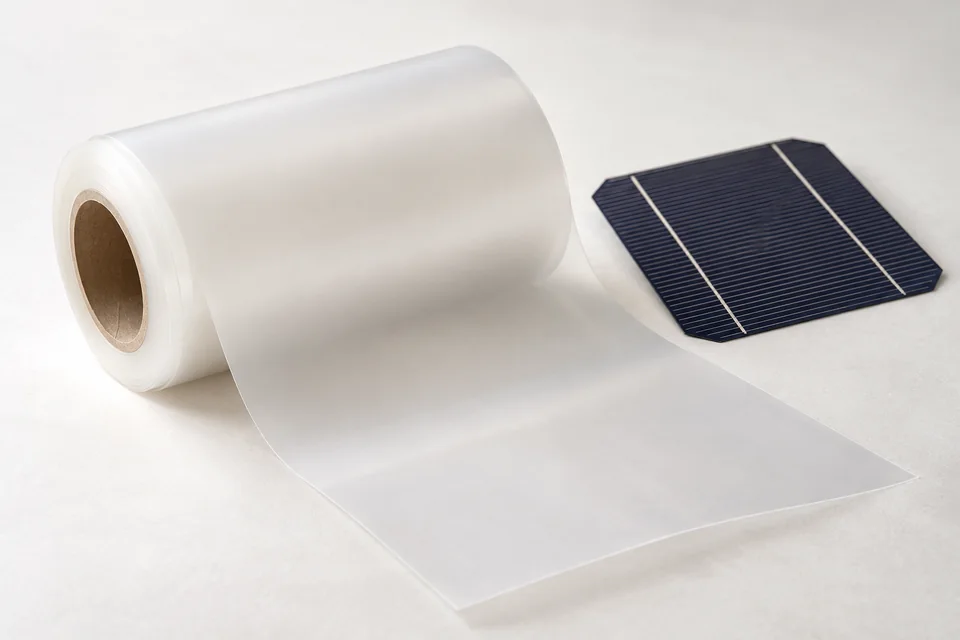 Representative solar eva product rendering