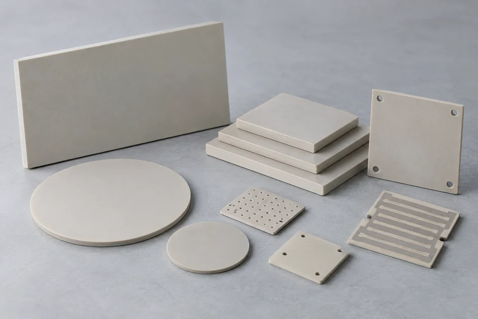 aluminium nitride ceramic substrates and heat-spreader plates