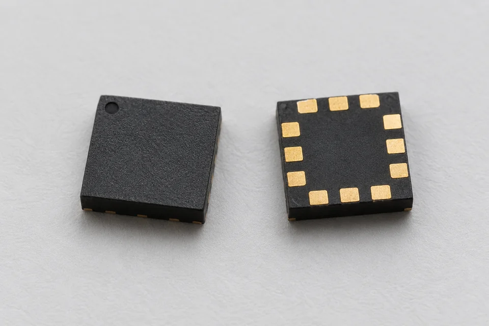 Representative compact three-axis magnetometer LGA packages.