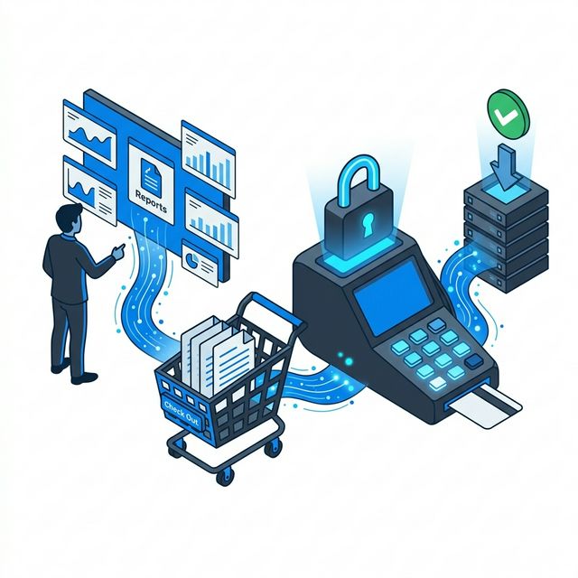 Report ordering process illustration